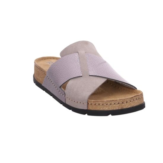 Женские шлепанцы Soave, серебряный/св.серый, 5410 77, ROHDE (ГЕРМАНИЯ)