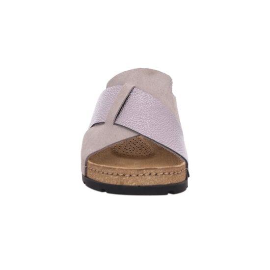 Женские шлепанцы Soave, серебряный/св.серый, 5410 77, ROHDE (ГЕРМАНИЯ)