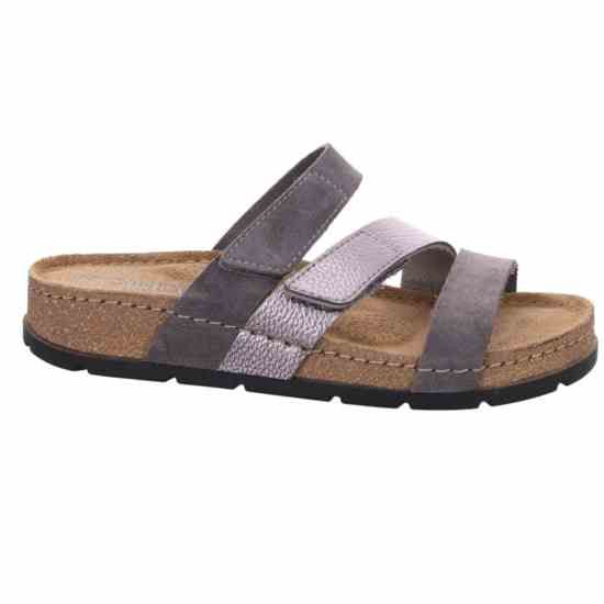 Шлепанцы женские Soave, серый/перламутр, 5416 82, ROHDE (ГЕРМАНИЯ)