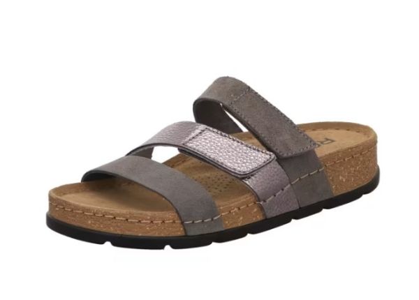 Шлепанцы женские Soave, серый/перламутр, 5416 82, ROHDE (ГЕРМАНИЯ)