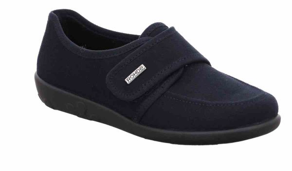 Женские тапочки Ballerup, темно синий (арт.2222 50) ROHDE (Германия)