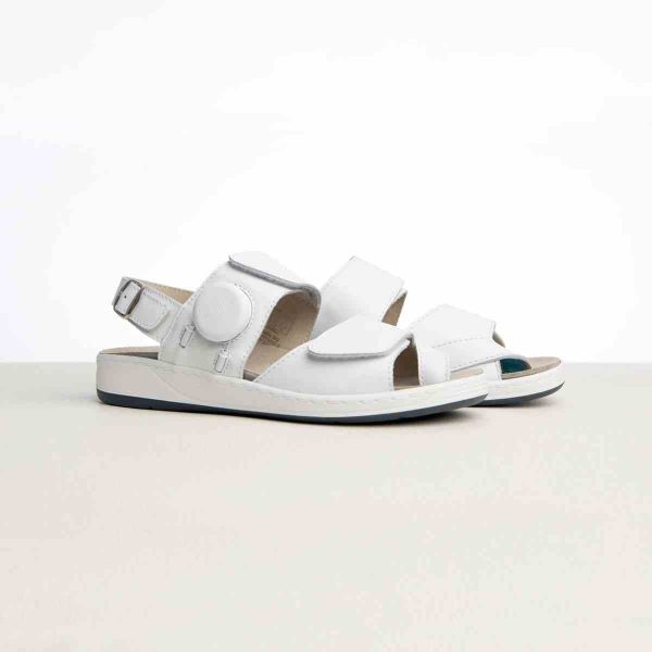 Женские терапевтические босоножки MediGo, белый (4060), Hallufix (Германия)