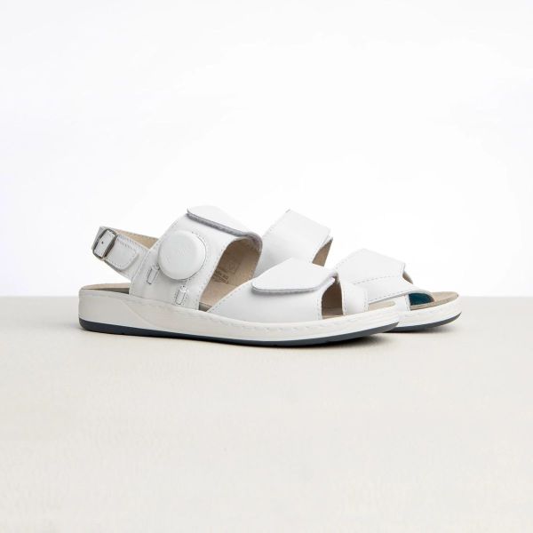 Женские терапевтические босоножки MediGo, белый (4060), Hallufix (Германия)