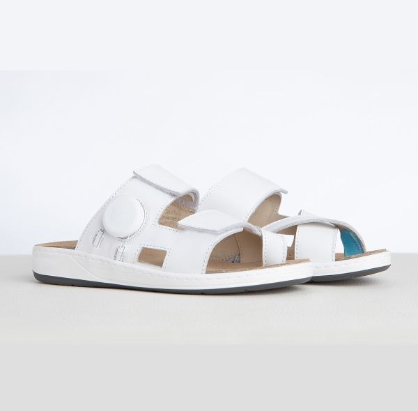 Женские терапевтические шлепанцы, белый (4310), Hallufix (Германия)