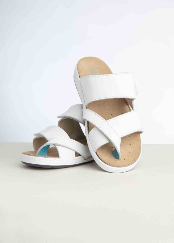 Женские терапевтические шлепанцы, белый (4310), Hallufix (Германия)