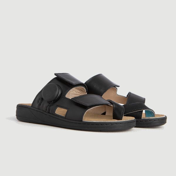 Женские терапевтические шлепанцы, черный (4210), Hallufix (Германия)