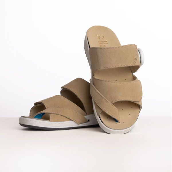 Женские терапевтические шлепанцы, песочный (40401), Hallufix (Германия)