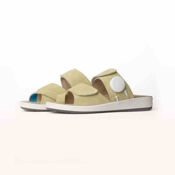 Жіночі терапевтичні шльопанці SunGo, оливковий (40403), Hallufix (Німеччина)