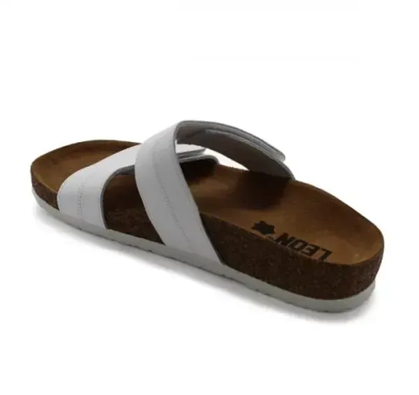 Женские шлепанцы Leon Не указано 4000-Белая-змея ортопедия