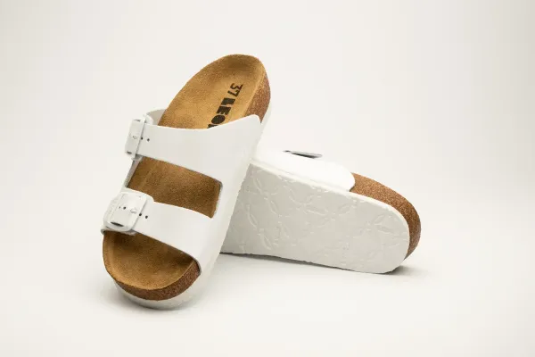 Жіночі шльопанці Leon Білий 4010-white ортопедія