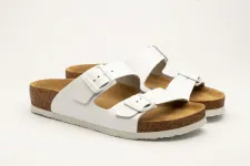 Женские шлепанцы Leon Белый 4010-white ортопедия