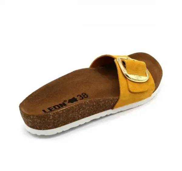 Женские шлепанцы Leon Желтый 4020-yellow ортопедия
