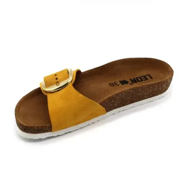 Женские шлепанцы Leon Желтый 4020-yellow ортопедия