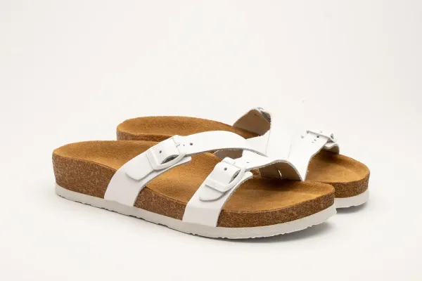 Жіночі шльопанці Leon Білий 4030-white ортопедія