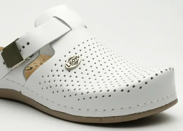 Жіноче Сабо Leon Білий 950-white ортопедія