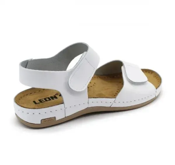 Женские сандалии Leon Белый 963-white ортопедия
