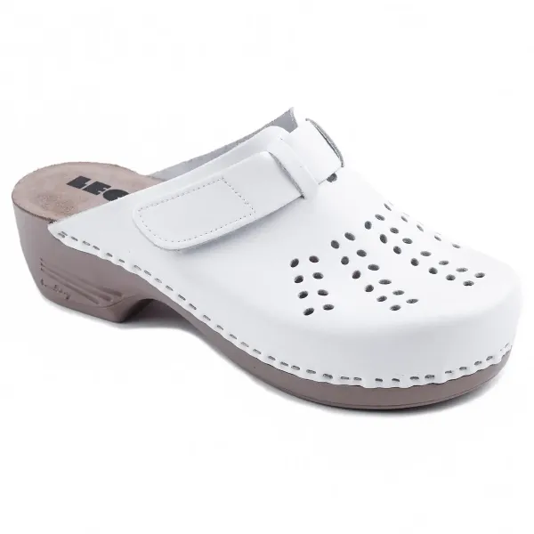 Женское Сабо Леон Белый PU161-white ортопедия