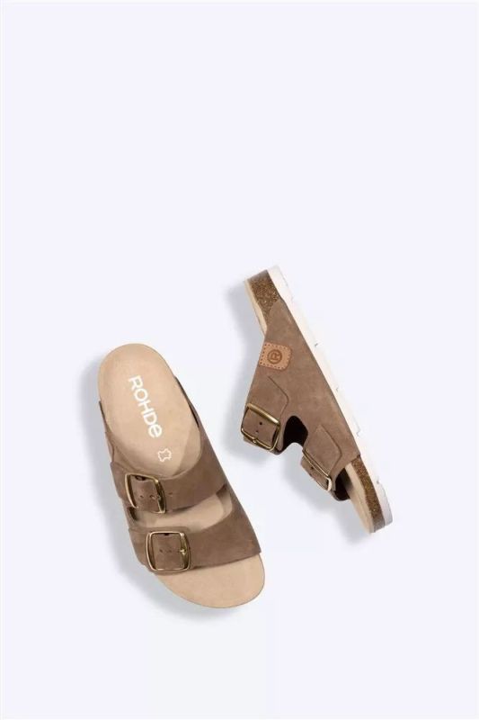 Жіночі шльопанці Alba темно-бежевий ROHDE(НІМЕЧЧИНА)