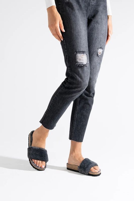 Женские тапочки Alba антрацит ROHDE(ГЕРМАНИЯ)