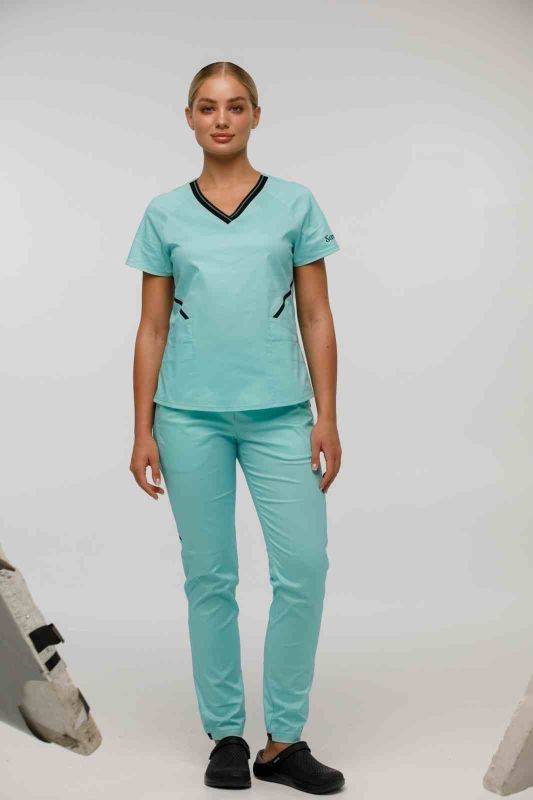 Анатомія Грей Жіночий Медичний Костюм м'ята Анатомія Грей Жіночий Медичний Костюм м'ята
